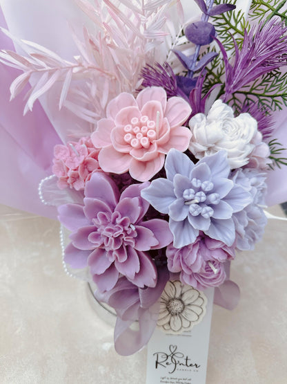 神秘紫系香薰蠟燭花束 Dream of you