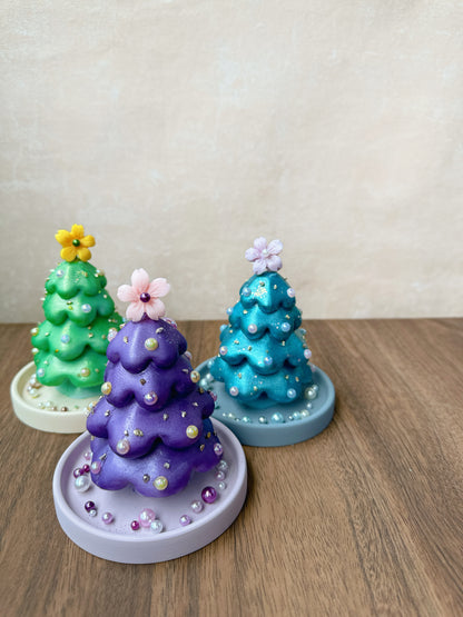 限定🎄閃爍幸運香薰蠟燭聖誕樹