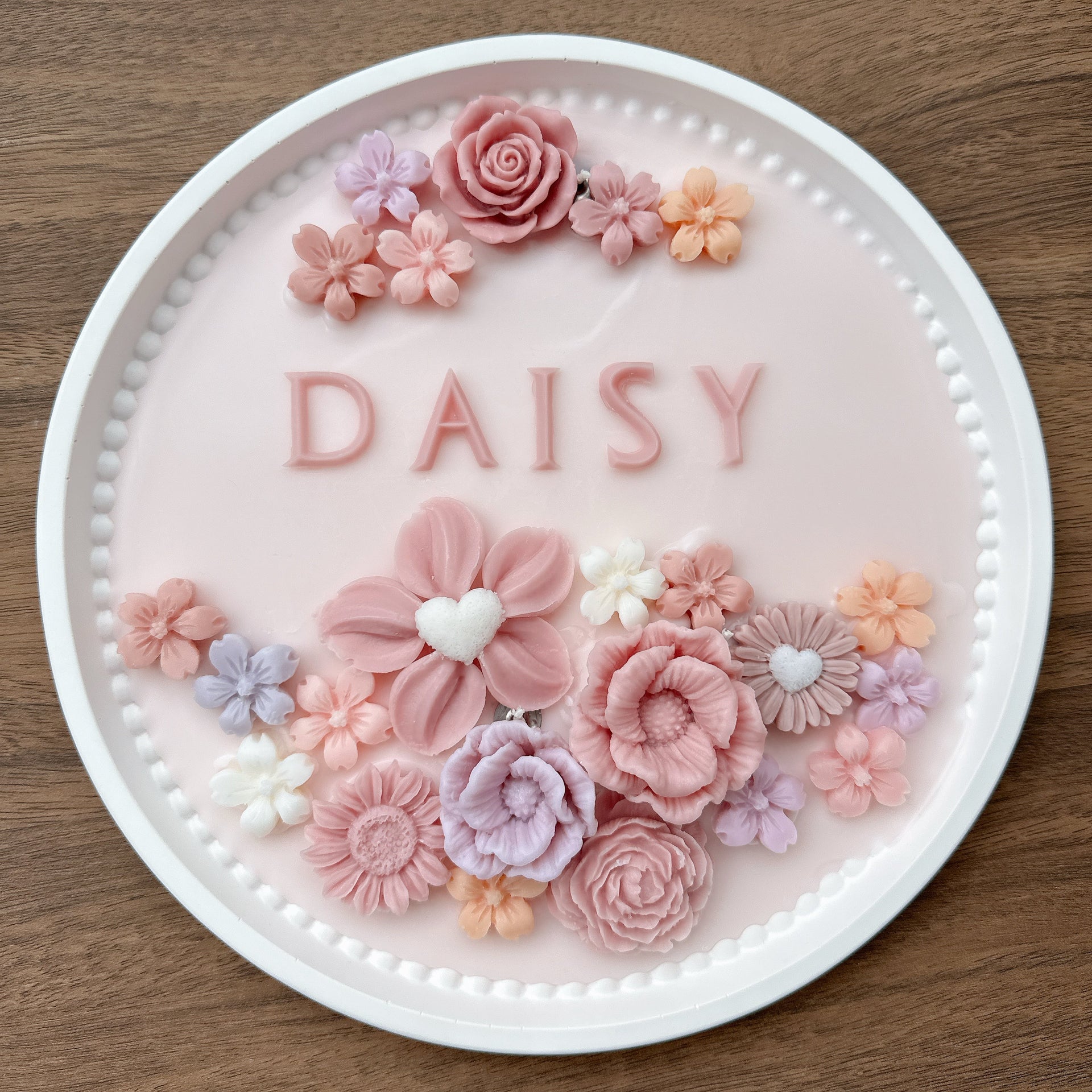 香薰蠟燭生日蛋糕 - 裸粉橙