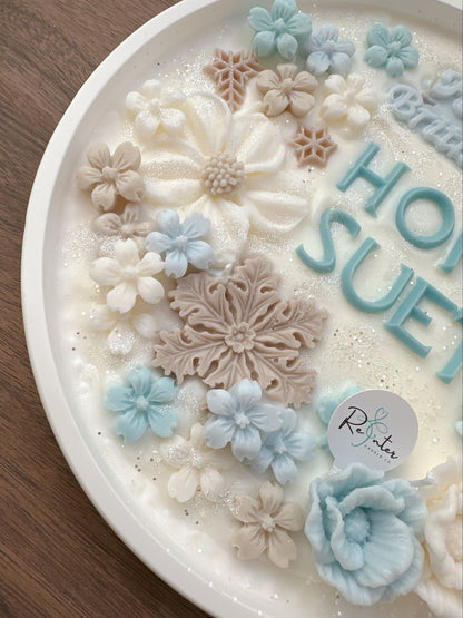 香薰蠟燭生日蛋糕 - 白雪主題