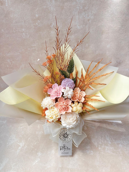 陽光橙系香薰蠟燭花束 Love the way you are