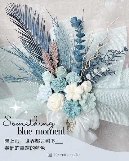寧靜藍系香薰蠟燭花束 Maldive holiday