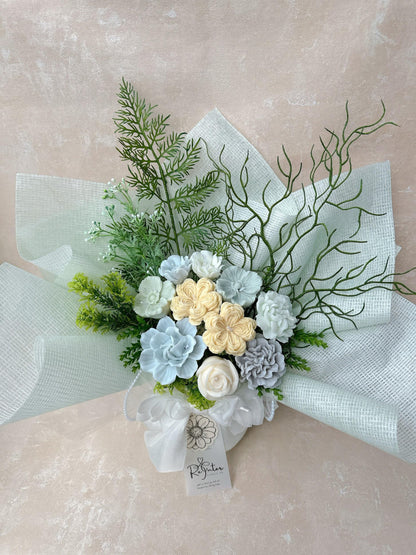 自然綠系香薰蠟燭花束 Romeo and Juliet