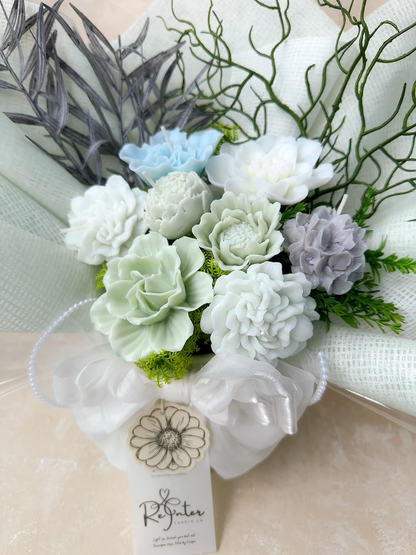 自然綠系香薰蠟燭花束 Romeo and Juliet